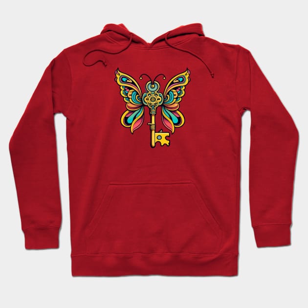 Magic Winged Key Hoodie by CatCoconut-Art